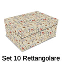 Set 10 Scatole cartone salvagente rettangolare 