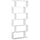 Libreria di Design Mobili Ufficio Scaffale in Legno 80x24x191 cm Bianco