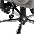 Sedia Poltrona Presidenziale da Ufficio 62x67x113-120 cm Massaggiante Riscaldante Grigia