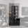 Libreria Angolare Moderna 5 Ripiani 60,3x60,3x205 cm in nobilitato Cemento