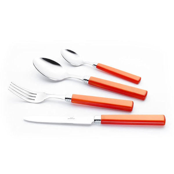 acquista Servizio Set di Posate 24 Pezzi in Acciaio Inox Rivadossi Sandro Zara Arancio