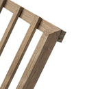 Portariviste da terra 22x38x33 cm in legno scuro richiudibile