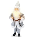 Pupazzo Babbo Natale H50 cm con Minilucciole Grigio