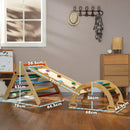 Gioco per Bambini 5 in 1 Triangolo e Arco Montessori Rampa per Arrampicata    