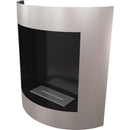 Camino a Bioetanolo da Parete 77,9x81 cm Flig Akron Grigio