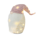 Gnomo di Natale H104 cm con Luci e Cappello Rosa