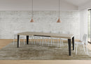  Tavolo Allungabile 200-304x90x77 cm Flame Cashmere Telaio Antracite