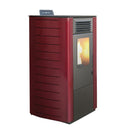 Stufa a Pellet Ad Aria 9 Kw 230 M3 King 12 Canalizzata Bordeaux