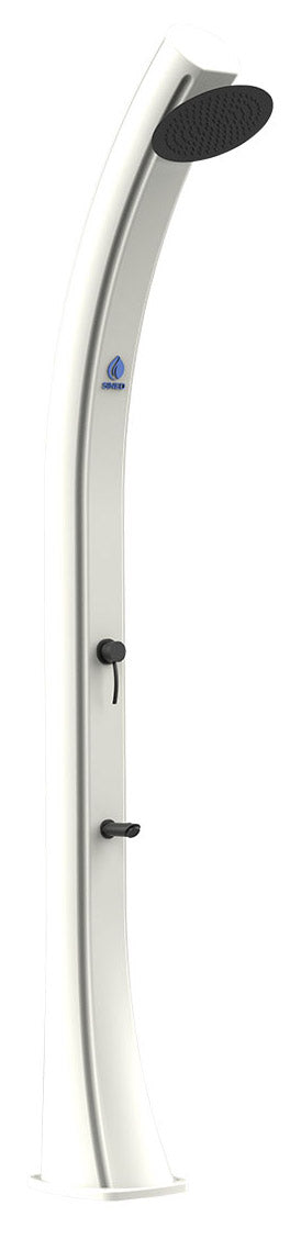 acquista Doccia Solare da Giardino 40L Miscelatore e Lavapiedi Sined Sole Bianca