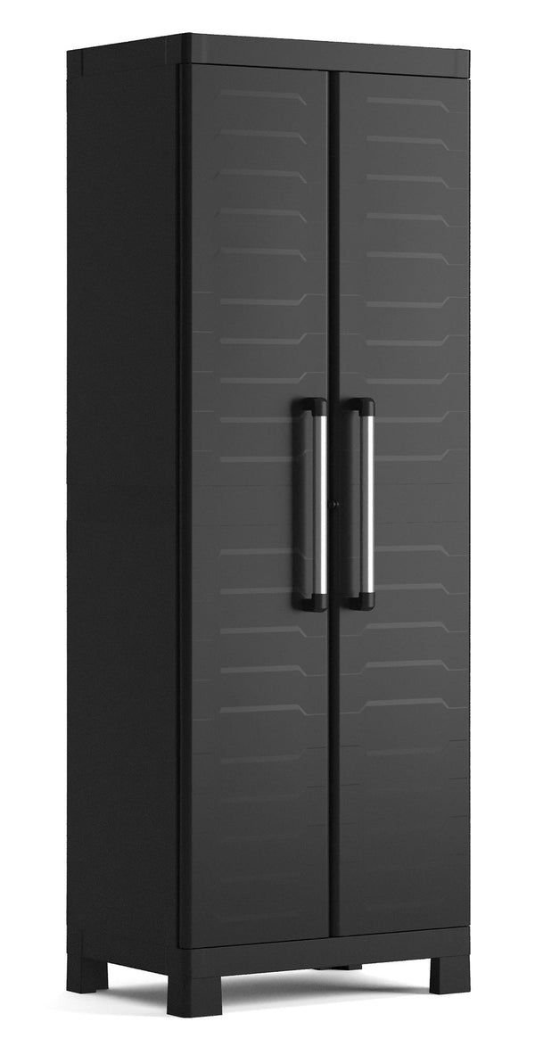 Armadio in Resina 4 Ripiani 65x45x182 cm Keter Detroit Alto Nero acquista