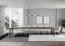 Tavolo Allungabile 200-460x90x77 cm Karamay Premium Noce Telaio Antracite 