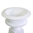 Portavaso resina bianco opaco cm 58x58xh67