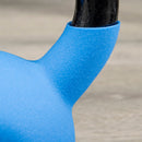 Kettlebell per Allenamento 8 Kg Base Piatta in Metallo e Neoprene Blu