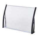 Pensilina Tettoia in PVC e Plastica 140x80 cm Trasparente 