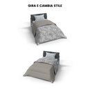 Trapunta Invernale Stampata in Microfibra 300gr Doubleface Flor