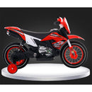 Moto Motocicletta Elettrica per Bambini 6V Kidfun Motocross Rossa