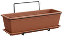 Vaso in Polipropilene con Supporto Kit Wall Cassetta Mare Terracotta Varie Misure