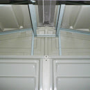 Casetta da Giardino Porta Attrezzi 320x81x233 cm in PVC Avorio