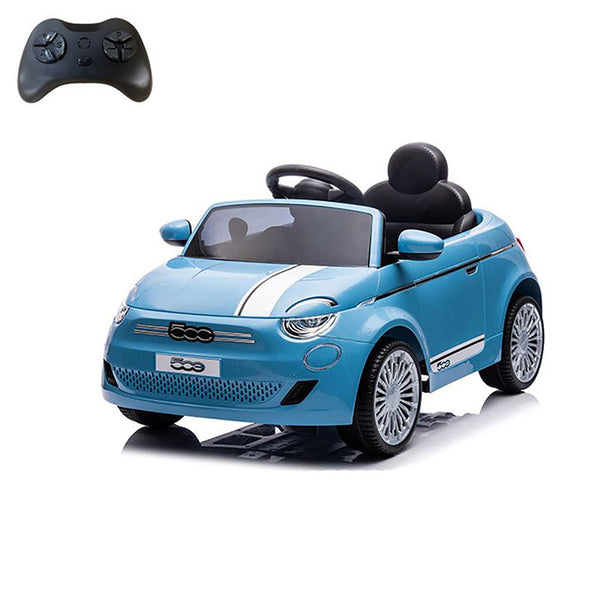 Macchina Elettrica per Bambini Fiat 500 12V 30W con Telecomando Luci e Suoni Blu online