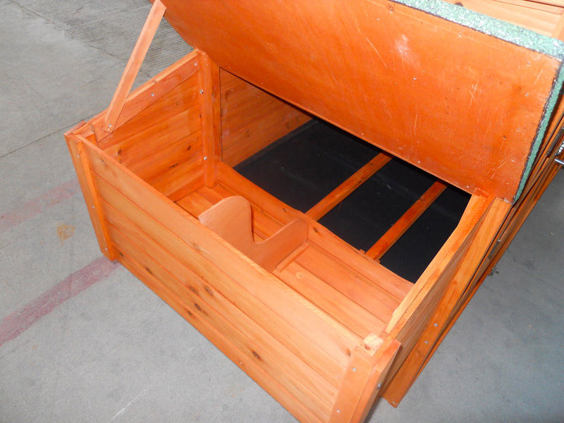 Pollaio da Giardino 198x75x103 cm Per 3-4 Galline in Legno Naturale 