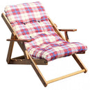 Cuscino per Poltrona Relax 56x16x110h cm in Cotone Rosso