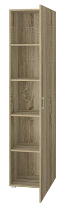 Armadio 1 Anta 5 Ripiani 45x45x195 cm Rovere