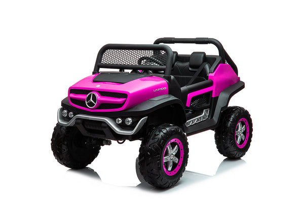Macchina Elettrica per Bambini 12V con Licenza Mercedes Unimog Rosa online