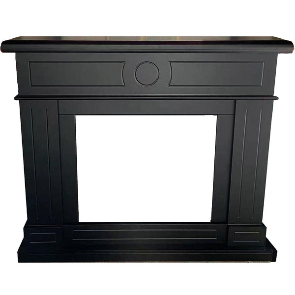 acquista Cornice da Pavimento per Inserto Camino Elettrico 95x102x21,5 cm in MDF Sined Lipari Nero
