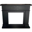 Cornice da Pavimento per Inserto Camino Elettrico 95x102x21,5 cm in MDF Sined Lipari Nero
