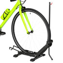 Rastrelliera per Bici Regolabile 75x41x71-81 cm con Tubo di Supporto in Acciaio e Plastica Nero 