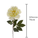 Set 6 Peonia Artificiale Aperta Altezza 76 cm 