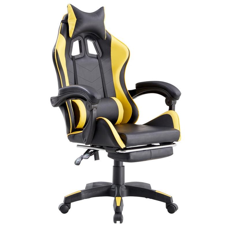 Sedia da Gaming Ergonomica in Similpelle Giallo/Nera – acquista su