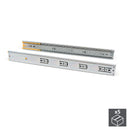 Kit Guide per Cassetti a Sfera 45 x 550 mm Estrazione Totale Chiusura Soft Zincato 5 Pezzi Emuca