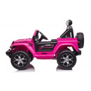 Macchina Elettrica per Bambini Fuoristrada Jeep Wrangler Rubicon 12V con Telecomando Rosa