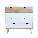 Mobile Wesley 99x39x101 h cm in Legno Bianco