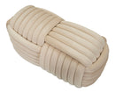 Panca Softy Crema 90x45x45 cm in MDF e Cotone e Poliestere Crema      