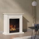 Camino a Bioetanolo da Pavimento 70x30x70 cm 2000W 1L Matera Bianco 