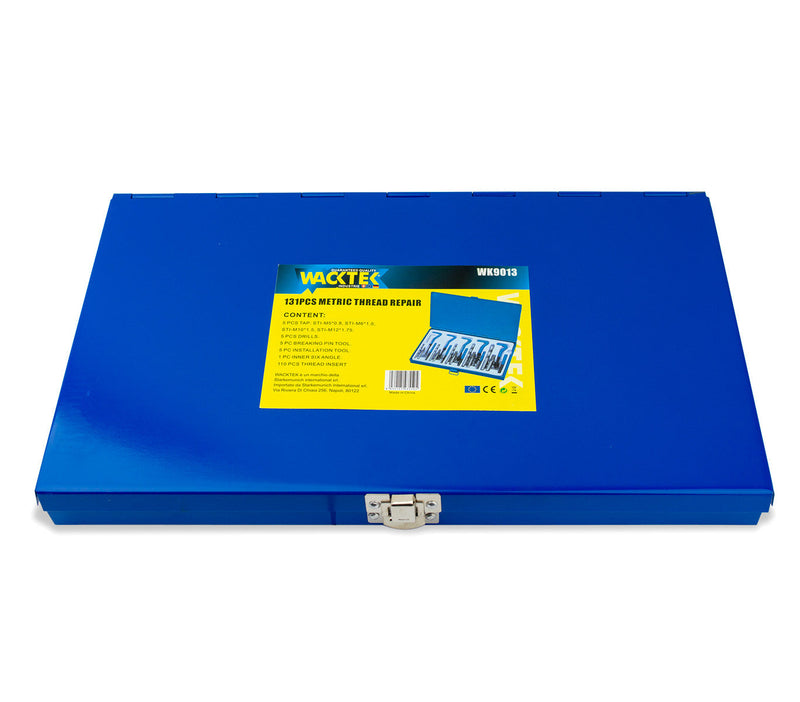 Kit riparazione filetti 131 pz elicoidi maschi ripristina filettature