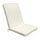 Cuscino Real Medio 90x40x4 cm in Poliestere Ecrù