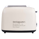 Tostapane Toast 28,5x18,5x19,5 cm 925W VdE Tivoli 1996 Beige