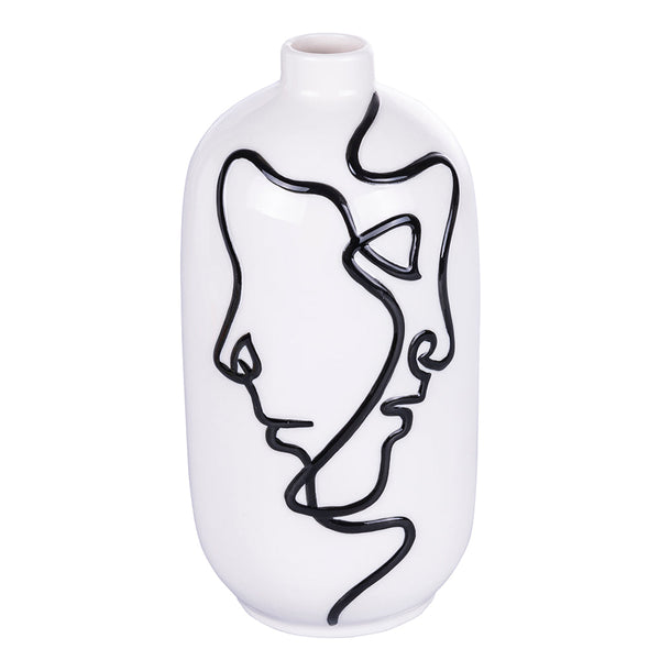prezzo Vaso con Viso Ø12,4x25 cm in Ceramica VdE Tivoli 1996 Vis a Vis