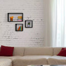 Poltrona Sacco Pouf in poliestere 70x110 cm Ariel Bianco