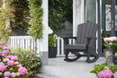 Poltrona Dondolo da Giardino 80,5x92x100,5 cm in Resina Keter Rocking Adirondack Antracite