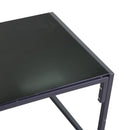 Set Salotto da Giardino Divano 2 Poltrone e Tavolino in Metallo Newport Antracite