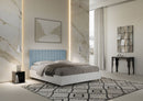 Letto Matrimoniale Kaia Azzurro Varie Misure