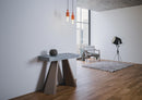Consolle Allungabile in Legno e Ferro H77x40x90/300cm Diamante Cemento Orso Classica