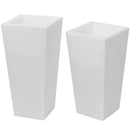 Vaso Luminoso da Giardino a LED 38x38x80 cm in Resina 5W Cedar Bianco Neutro