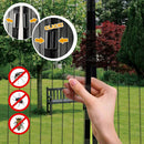 Tenda Zanzariera Magnetica 18 Magneti 120x250 cm per Porte e Finestre Nera