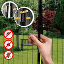 Tenda Zanzariera Magnetica 18 Magneti 120x250 cm per Porte e Finestre Nera