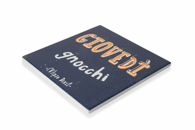 Sottopentola Quadrato in Ceramica e Sughero VdE Tivoli 1996 Vipse Dixit